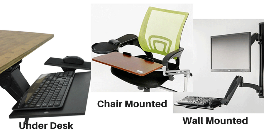 gaming chair keyboard tray attachment