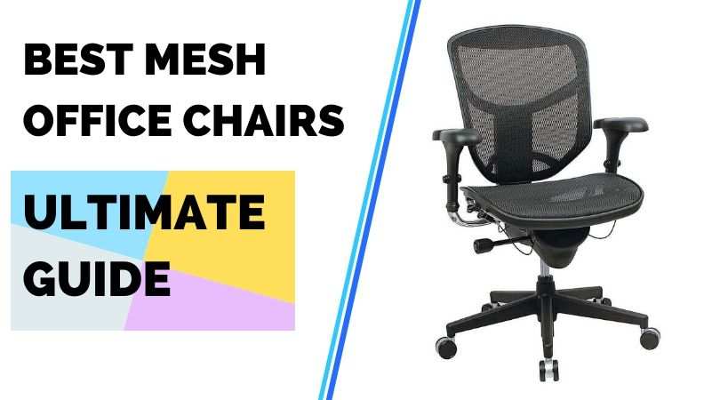 Blue Breathable Gaming  Office Chair Computer Desk Chair Ergonomic Mesh Seat 