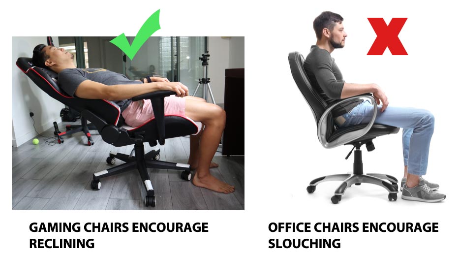 low back gaming chair