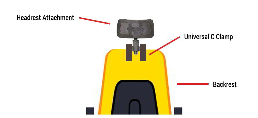 Attachable best sale chair headrest